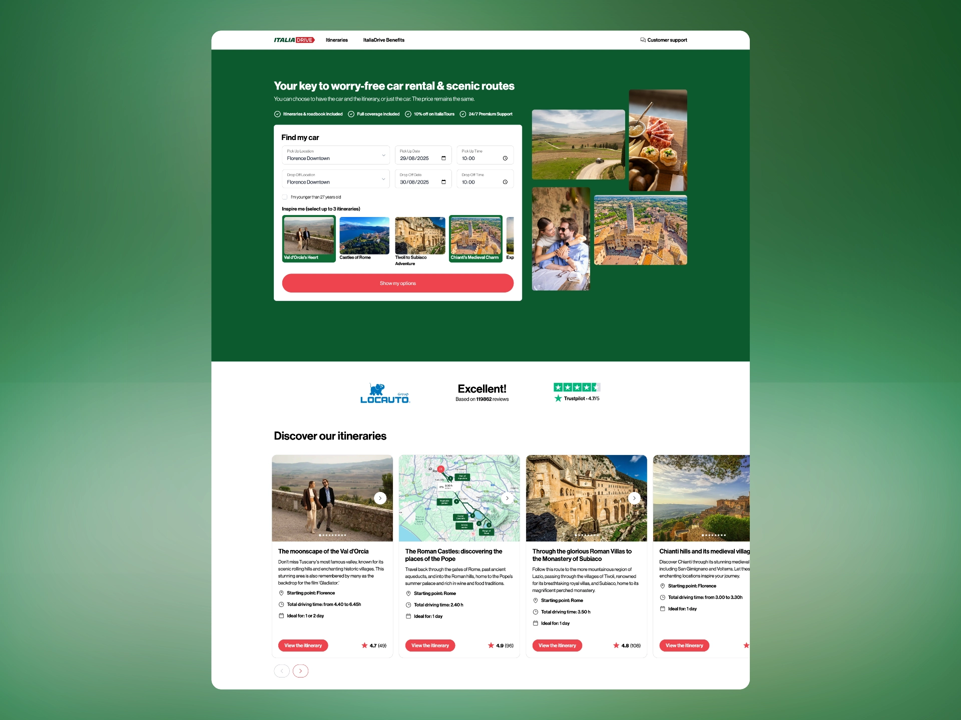 Screenshot del progetto ItaliaDrive